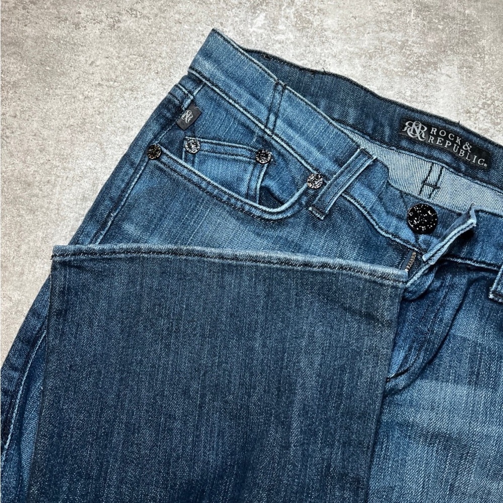 Rock & Republic Dark Blue Denim - Picture 3 of 4